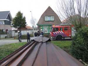 Brand in een schuur