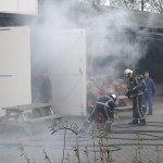 Brand in een schuur