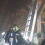 Brand in een schuur