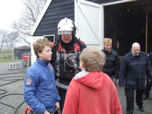 Brand in een schuur